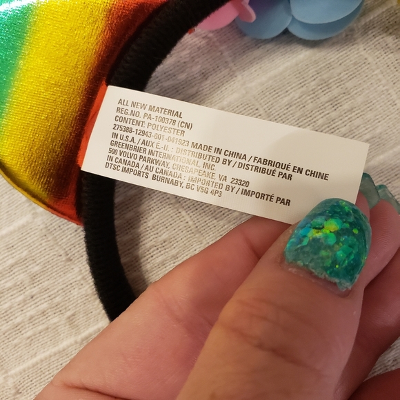 NWT rainbow unicorn headband - Picture 3 of 5